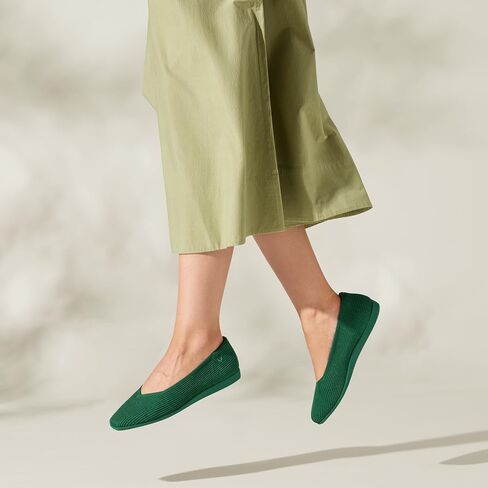 VIVAIA Margot Walker Women's Lightweight Square Toe V Cut Flats Slip on Washable Casual Flats in Saudi Arabia