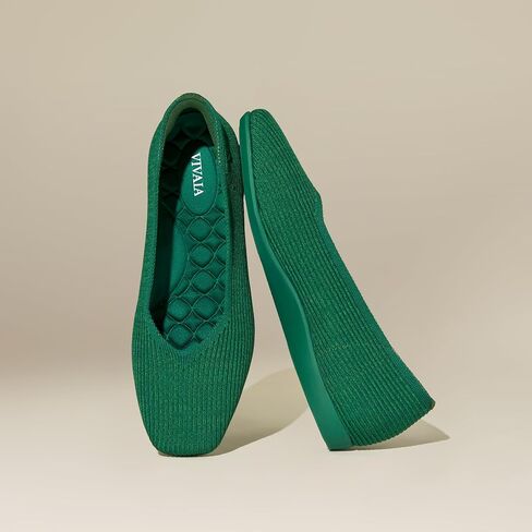 VIVAIA Margot Walker Women's Lightweight Square Toe V Cut Flats Slip on Washable Casual Flats in Saudi Arabia