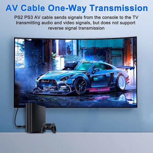 XMSJSIY Component AV Cable for PS2 PS3 AV HDTV Wire Multi Out Video Audio Cable YPbPr Component for Playstation2/3 HDTV EDTV Connector Cord - 1.8M in Saudi Arabia