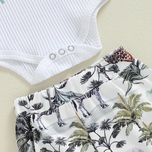 Newborn Infant Baby Boy Outfit Little Brother Romper Infant Letter Print Dinosaur Clothes Drawstring Pants Hat in Kuwait