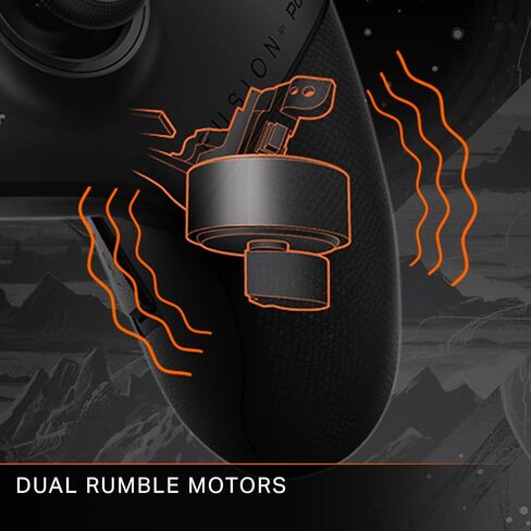 وحدة التحكم اللاسلكية PowerA FUSION Pro لجهاز Xbox Series X|S مع Lumectra ولوحة الألعاب ووحدة التحكم السلكية في ألعاب الفيديو ووحدة التحكم في الألعاب، مرخصة رسميًا لـ Xbox Series X|S وتعمل على Xbox One وWindows 10/11 in Kuwait