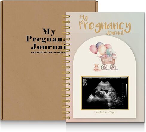 Pregnancy Journal Memory Book - 82 Pages Hardcover Pregnancy Book, Pregnancy Planner, Pregnancy Journals for First Time Moms, Baby Memory Book, Mom Book Diary, Ultrasound Baby Book Memory (Bear) in Saudi Arabia