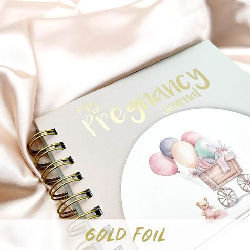 Pregnancy Journal Memory Book - 82 Pages Hardcover Pregnancy Book, Pregnancy Planner, Pregnancy Journals for First Time Moms, Baby Memory Book, Mom Book Diary, Ultrasound Baby Book Memory (Bear) in Saudi Arabia