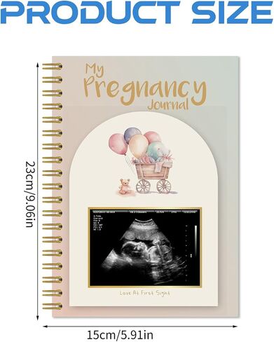 Pregnancy Journal Memory Book - 82 Pages Hardcover Pregnancy Book, Pregnancy Planner, Pregnancy Journals for First Time Moms, Baby Memory Book, Mom Book Diary, Ultrasound Baby Book Memory (Bear) in Saudi Arabia