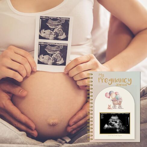 Pregnancy Journal Memory Book - 82 Pages Hardcover Pregnancy Book, Pregnancy Planner, Pregnancy Journals for First Time Moms, Baby Memory Book, Mom Book Diary, Ultrasound Baby Book Memory (Bear) in Saudi Arabia
