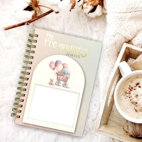 Pregnancy Journal Memory Book - 82 Pages Hardcover Pregnancy Book, Pregnancy Planner, Pregnancy Journals for First Time Moms, Baby Memory Book, Mom Book Diary, Ultrasound Baby Book Memory (Bear) in Saudi Arabia