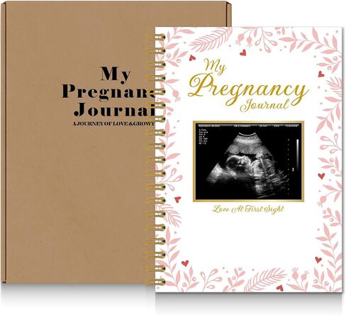 Pregnancy Journal Memory Book - 82 Pages Hardcover Pregnancy Book, Pregnancy Planner, Pregnancy Journals for First Time Moms, Baby Memory Book, Mom Book Diary, Ultrasound Baby Book Memory (Red leaves) in Saudi Arabia