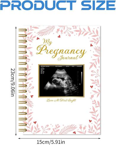 Pregnancy Journal Memory Book - 82 Pages Hardcover Pregnancy Book, Pregnancy Planner, Pregnancy Journals for First Time Moms, Baby Memory Book, Mom Book Diary, Ultrasound Baby Book Memory (Red leaves) in Saudi Arabia
