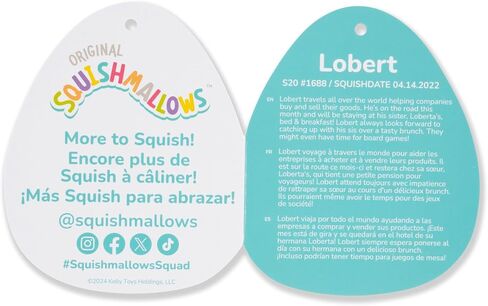 Squishmallow الأصلي مقاس 20 بوصة بيتر بيج مع قبعة دلو أرجوانية ومشروب جوز الهند - لعبة جازواريس الرسمية الضخمة من القطيفة in Kuwait