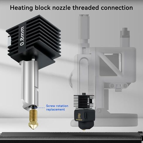 3D Printer Bambu Lab Hotend a1 Mini Hotend 0.4mm Hardened Steel Nozzle Extrusion Head Removable high end Brass 0.4mm+ 0.6mm Nozzle with Silicone Socks for Bambu Labs 3D Printer in Saudi Arabia