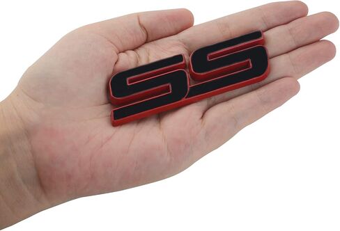 1 قطعة الباب الأمامي SS شعار 3D شارة معدنية ملصق الشارات استبدال ل 06-10 Chevr-olet 15211285 (أبيض) in Kuwait