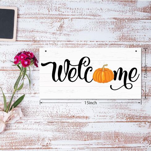 Autumn Decor Sign, Decorative Wooden Plaque Sign, Beautiful Fall Decor, Wall Decor Art, Christian Home Decor, Front Door Decor, Fall Wood Sign with Hanging Rope, Fall for Jesus, He Never Leaves Sign in Saudi Arabia