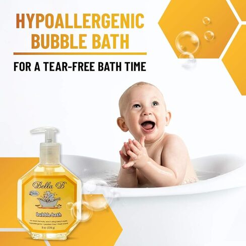 Bella B Gift Set - Cradle Cap Shampoo 8 oz and Bubble Bath 8 oz in Saudi Arabia
