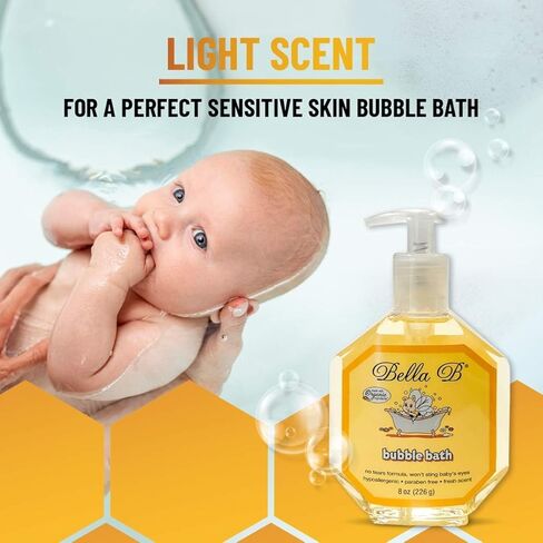 Bella B Gift Set - Cradle Cap Shampoo 8 oz and Bubble Bath 8 oz in Saudi Arabia