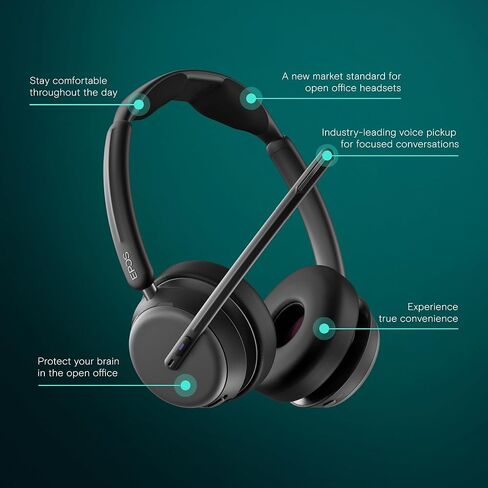 EPOS IMPACT 1060 - Advanced Open Office Headset BrainAdapt™, Adaptive ANC, and Super Wideband Audio in Saudi Arabia