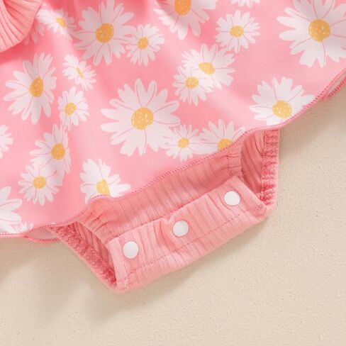 Mubineo Baby Girl Clothes Summer Romper Dress Cute Outfits Sleeveless Ruffle Lace Flower Skirt Infant Newborn Outfit (US, Age, 3 Months, 6 Months, Blue) in Saudi Arabia