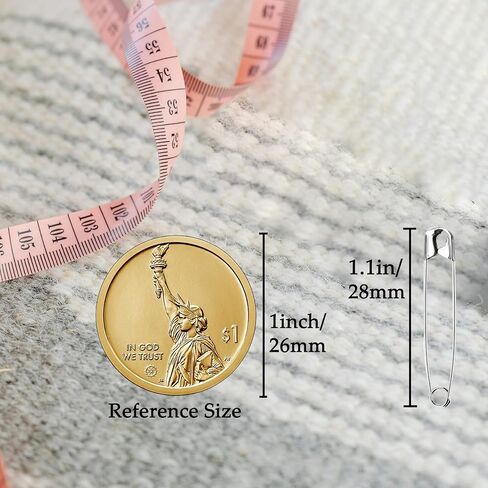 Safety Pins, 600PCS-1.5Inch Small Safety Pins, Rust-Resistant Nickel Plated Steel, Sharp Edge Safety Pin for Clothes, Sewing, Arts & Craft, 38mm Decorative Safety Pins (Silver) in Saudi Arabia