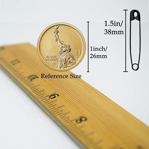 Safety Pins, 600PCS-1.5Inch Small Safety Pins, Rust-Resistant Nickel Plated Steel, Sharp Edge Safety Pin for Clothes, Sewing, Arts & Craft, 38mm Decorative Safety Pins (Silver) in Saudi Arabia