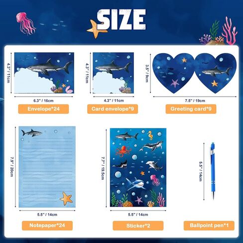 WERNNSAI Kids Stationery Set Flamingo Girls Stationery Set Teens Summer Penpal Kit Pink Paper Letter Writing Set Stationery Writing Sheets with Envelopes,Greeting Cards, Stickers, Pen, Girls Gift in Saudi Arabia