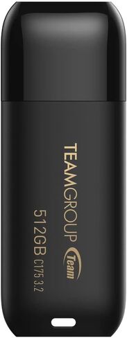 TEAMGROUP C175 16GB USB 3.2 Gen 1 (USB 3.1/3.0) قراءة محرك فلاش الإبهام بسرعة 75 ميجابايت/ثانية، شريحة ذاكرة تخزين البيانات الخارجية متوافقة مع الكمبيوتر/الكمبيوتر المحمول أسود غير لامع TC175316GB01 in Kuwait