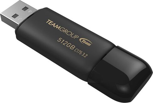TEAMGROUP C175 16GB USB 3.2 Gen 1 (USB 3.1/3.0) قراءة محرك فلاش الإبهام بسرعة 75 ميجابايت/ثانية، شريحة ذاكرة تخزين البيانات الخارجية متوافقة مع الكمبيوتر/الكمبيوتر المحمول أسود غير لامع TC175316GB01 in Kuwait