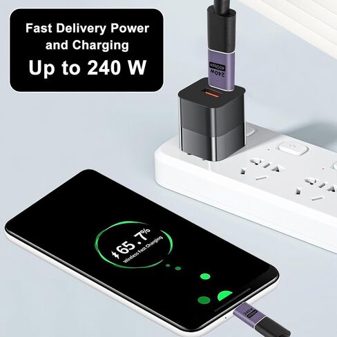 5Pcs USB C Female to Female Adapter USB4.0 Type C Female to Type C Female 40Gbps Coupler Adapter Connector Extender for iPad, MacBook,Thunderbolt 4/3 Type C Devices in Kuwait