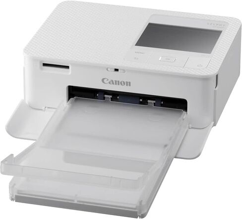 طابعة الصور المدمجة SELPHY CP1500 من Canon (أبيض) (5540C002) مجموعة ورق وأحبار ملونة KP-108IN + بطاقة ذاكرة Ultra سعة 64 جيجابايت + طقم تنظيف + محفظة بطاقة ذاكرة + قارئ بطاقات in Kuwait