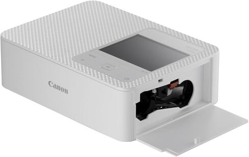 طابعة الصور المدمجة SELPHY CP1500 من Canon (أبيض) (5540C002) مجموعة ورق وأحبار ملونة KP-108IN + بطاقة ذاكرة Ultra سعة 64 جيجابايت + طقم تنظيف + محفظة بطاقة ذاكرة + قارئ بطاقات in Kuwait