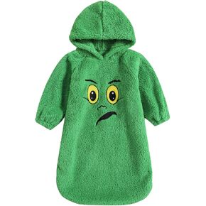 Infant Baby Girl Boy Outfits Cute Face Print Jumpsuit Plush Romper Long Sleeve Hoodie Bodysuit