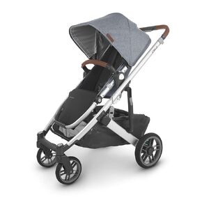 UPPAbaby Cruz V2 Stroller/Full-Featured Stroller with Travel System Capabilities/Toddler Seat, Bumper Bar, Bug Shield, Rain Shield Included/Lucy (Rosewood Mélange/Carbon Frame/Saddle Leather)