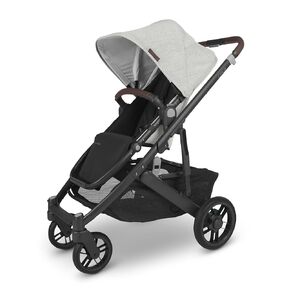 UPPAbaby Cruz V2 Stroller/Full-Featured Stroller with Travel System Capabilities/Toddler Seat, Bumper Bar, Bug Shield, Rain Shield Included/Lucy (Rosewood Mélange/Carbon Frame/Saddle Leather)