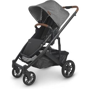 عربة أطفال UPPAbaby Cruz V2/عربة أطفال كاملة المواصفات مع إمكانيات نظام السفر/مقعد طفل صغير، وقضيب ممتص للصدمات، ودرع الحشرات، ودرع المطر متضمن/لوسي (مزيج من خشب الورد/إطار من الكربون/جلد سرج) in Kuwait