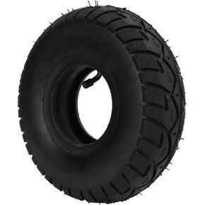 CHICIRIS 4.10/3.50-4 Tire, 10 Inch 4.10 3.50‑4 Inner Tube Tire with Bent Valve 4.10/3.50‑4 Rubber Inner Outer Tyre Pneumatic Tire Replacement