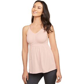 Motherhood Maternity Women's Maternity Sleeveless Scoop Neck Seamless Bra Tank Top Cami