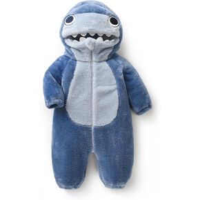 Newborn Baby Jumpsuit Boy Girl Hooded Fleece Jumpsuit Romper Animal Snowsuit Warm Outfits For Toddler Winter Clothes