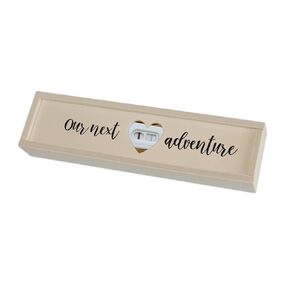 Pregnancy Test Keepsake Box, Surprise Wooden Pregnancy Announcement for Husband, Cute Baby Announced Box, New Baby Reveal Gift Ideas for Family Dad Grandparents Siblings (Black)