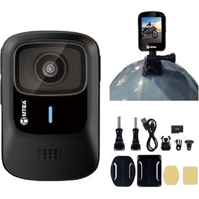 Action Camera 4K - WiFi Sport Camera 145°Wide-Angle 16MP Ultra HD 30m/98ft Underwater Waterproof with 32GB Memory Card and Helmet Mounting Accessories