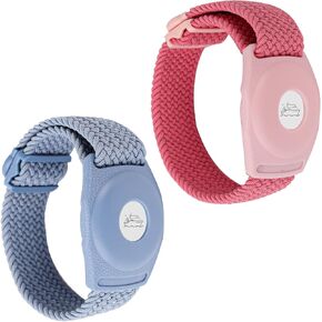 2pcs Holder for Princess Cruise Medallion, Adjustable Braided Bracelet Comfortable Wristband Men Women Compatible with Princess Medallion Holder Accessories