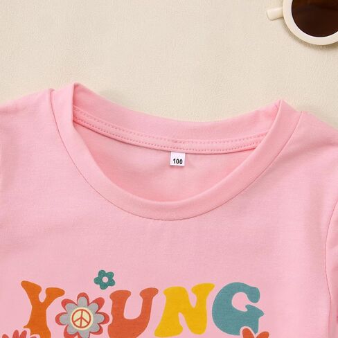 Young Wild and Three Birthday Girls Shirt 3rd Birthday Outfit 3 Year Old Girls Third B-day Party Tshirt Tops in Saudi Arabia