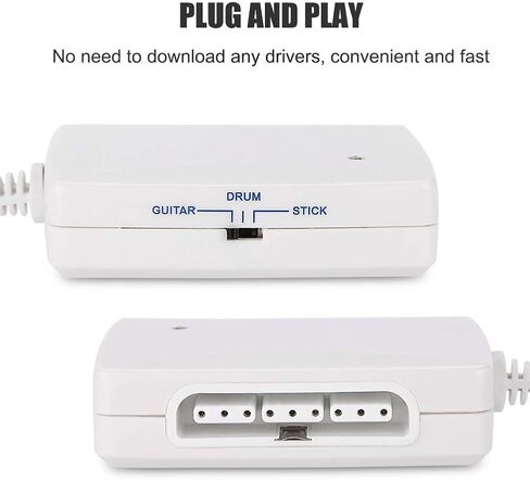 محول محول وحدة التحكم في الألعاب، كابل محول PS2 إلى Wii Gamepad، محول فائق لـ PS/PS2 إلى محول وحدة تحكم Wii Fightstick، أبيض in Saudi Arabia