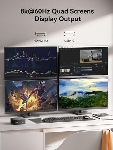 GD70 Mini PC, 12th Gen Intel i7-12650H(10C/16T) Mini Computers 32GB DDR4 512GB SSD, Mini Desktop Computer 4K Triple Display HDMI+USB-C+DP, WiFi6E/BT5.2/2.5G LAN/2x USB3.2 for Home/Business in Saudi Arabia