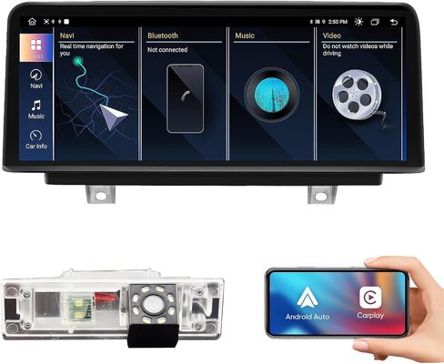 1920x720 HD Android Auto Touchscreen for BMW 1/2/3/4 Series BMW F30 F31 F34 F35 F32 F33 F20 F21 F22 NBT Wired and Wireless Apple CarPlay Retrofit Auto Mirror Link Stereo Radio Accessories (2012-2018) in Kuwait