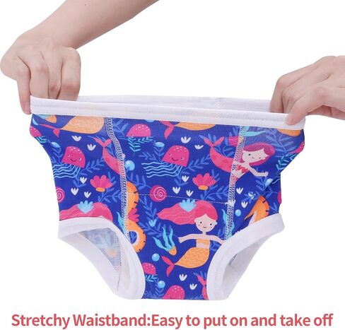 ALVABABY Baby Potty Training Pants 8 Pack Cotton Absorbent Reusable Toilet Training Underwear for Toddler Girls Boys 2T-4T 8XC01A-4TJ in Saudi Arabia