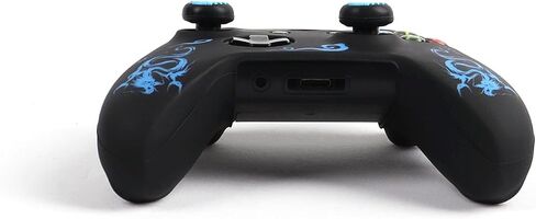 RALAN Controller Skin for Xbox One, Anti-Slip Silicone Controller Cover Protector Case Compatible for Xbox 1 Wireless/Wired Gamepad Joystick with 2 Cute Thumb Grips Caps. in Saudi Arabia