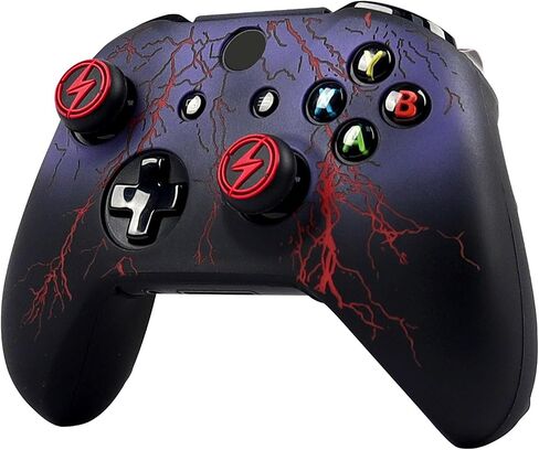 RALAN Controller Skin for Xbox One, Anti-Slip Silicone Controller Cover Protector Case Compatible for Xbox 1 Wireless/Wired Gamepad Joystick with 2 Cute Thumb Grips Caps. in Saudi Arabia