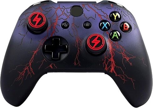 RALAN Controller Skin for Xbox One, Anti-Slip Silicone Controller Cover Protector Case Compatible for Xbox 1 Wireless/Wired Gamepad Joystick with 2 Cute Thumb Grips Caps. in Saudi Arabia