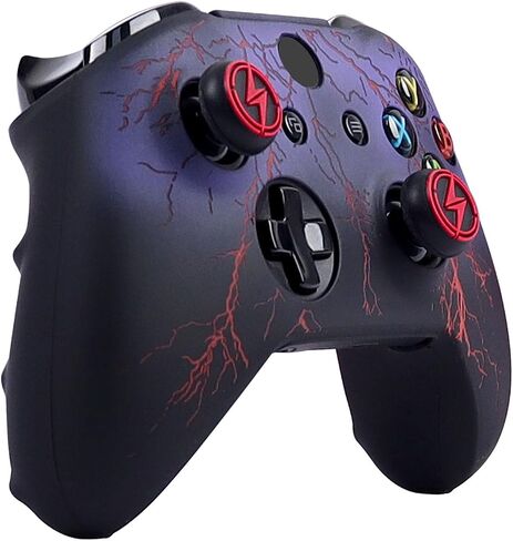 RALAN Controller Skin for Xbox One, Anti-Slip Silicone Controller Cover Protector Case Compatible for Xbox 1 Wireless/Wired Gamepad Joystick with 2 Cute Thumb Grips Caps. in Saudi Arabia