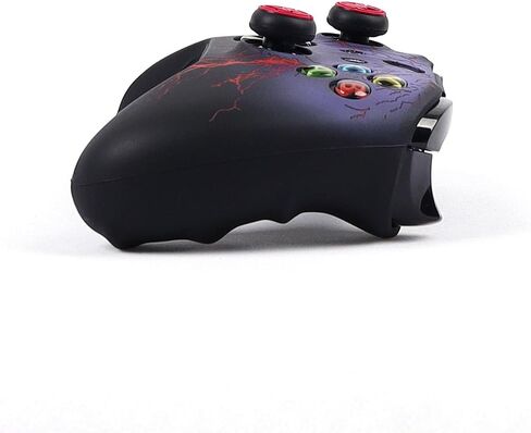 RALAN Controller Skin for Xbox One, Anti-Slip Silicone Controller Cover Protector Case Compatible for Xbox 1 Wireless/Wired Gamepad Joystick with 2 Cute Thumb Grips Caps. in Saudi Arabia
