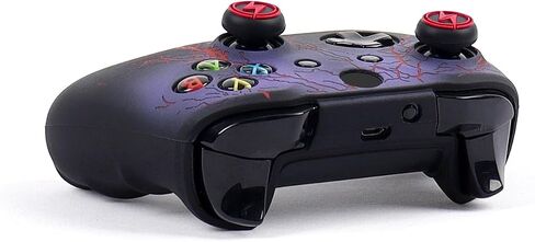 RALAN Controller Skin for Xbox One, Anti-Slip Silicone Controller Cover Protector Case Compatible for Xbox 1 Wireless/Wired Gamepad Joystick with 2 Cute Thumb Grips Caps. in Saudi Arabia