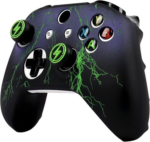 RALAN Controller Skin for Xbox One, Anti-Slip Silicone Controller Cover Protector Case Compatible for Xbox 1 Wireless/Wired Gamepad Joystick with 2 Cute Thumb Grips Caps. in Kuwait